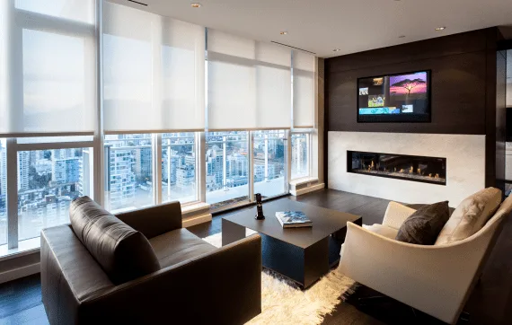 Modern condo interiors enhanced with automation
